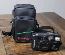 Fujifilm 35mm Film Camera Discovery 270 Zoom Date w/ Flash Case Untested