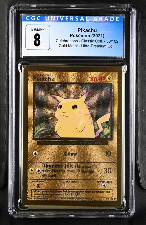 Pikachu Pokémon TCG Metal English Collectible Individual Card