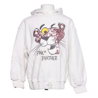 Zara, Kapuzenpullover, Größe: 140, Weiß/Pink/Schwarz, Print, Sweat, Mädchen #QZW