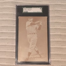 1939 Exhibits Salutations Ernie Lombardi Cordially Yours #3 SGC 40 VG Baseball