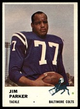 1961 FLEER JIM PARKER #35 BALTIMORE COLTS HOF HIGHER GRADE