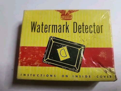 Watermark Detector in Original Box Vtg stamp collections HYGRADE 1940s