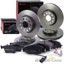 BREMBO BREMSSCHEIBEN +BELÄGE VORNE+HINTEN FÜR AUDI A3 8V SEAT ATECA KH VW GOLF 7