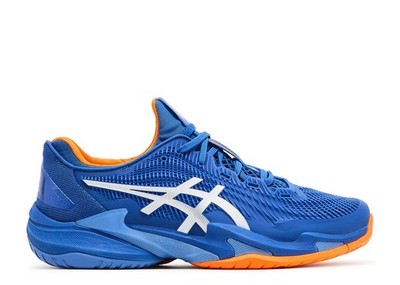 ASICS Court FF 3 Novak Tuna Blue White Size 12, DS BRAND NEW*