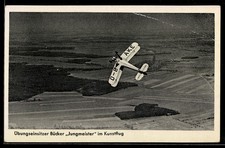 AK Übungseinsitzer Bücker Jungmeister im Kunstflug 1938 