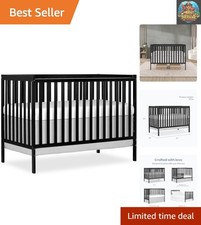 Synergy 5-in-1 Convertible Crib: Sustainable Pinewood, GREENGUARD Gold Certified