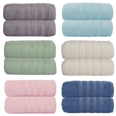 LHT 2er Set Saunatuch Handtuch XXL Handtücher Badetücher Saunatücher 2 Stück