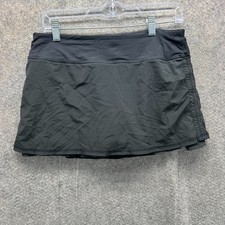 Lululemon Skirt Women 6 Black Liner Athletic Running Tennis Skort Pace Rival