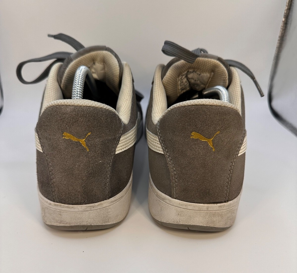 Puma Shoes Mens 13 Smash V2 Suede Low Top Sneakers Gray thumbnail 4