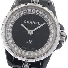 CHANEL J12 XS H5236 Diamond black Dial Quartz Ladies Watch_952374