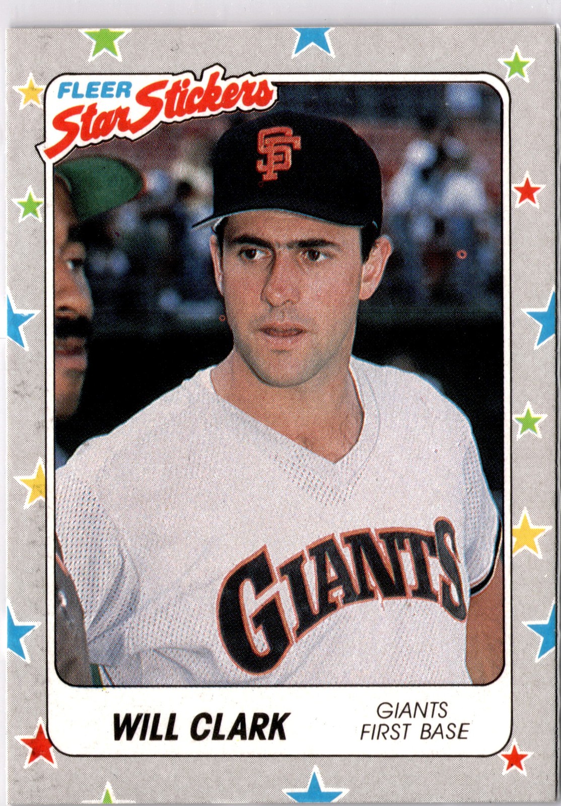 Will Clark #126 Baseball Cards 1988 Fleer Star Stickers trading card — raw and PSA graded price guide
