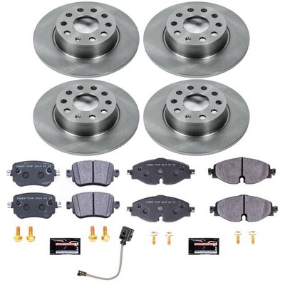 PowerStop Disc Brake Kit - Front and Rear - Fits Volkswagen GTI 2015-2018, Volks