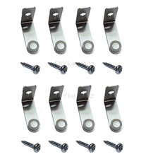 8 IKEA 10003193 Glass Top Holder Bracket NORDLI, MALM, HEMNES & 8 Screws 109560
