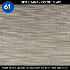 Woven Vinyl Flooring | Bamboo - Slate  | 8'6" W | Choose Your Length