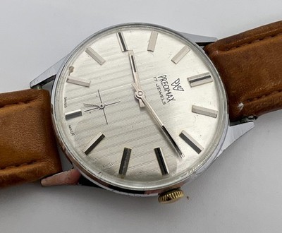 VINTAGE PRECIMAX MENS WATCH SWISS MADE ULTRA THIN JUMBO 35MM | eBay