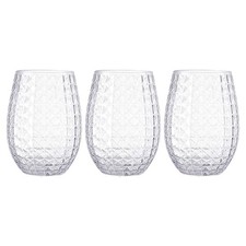 3 Pcs Household Cups Reusable Wine Water Clear Glasses Transparent Drinking Tea