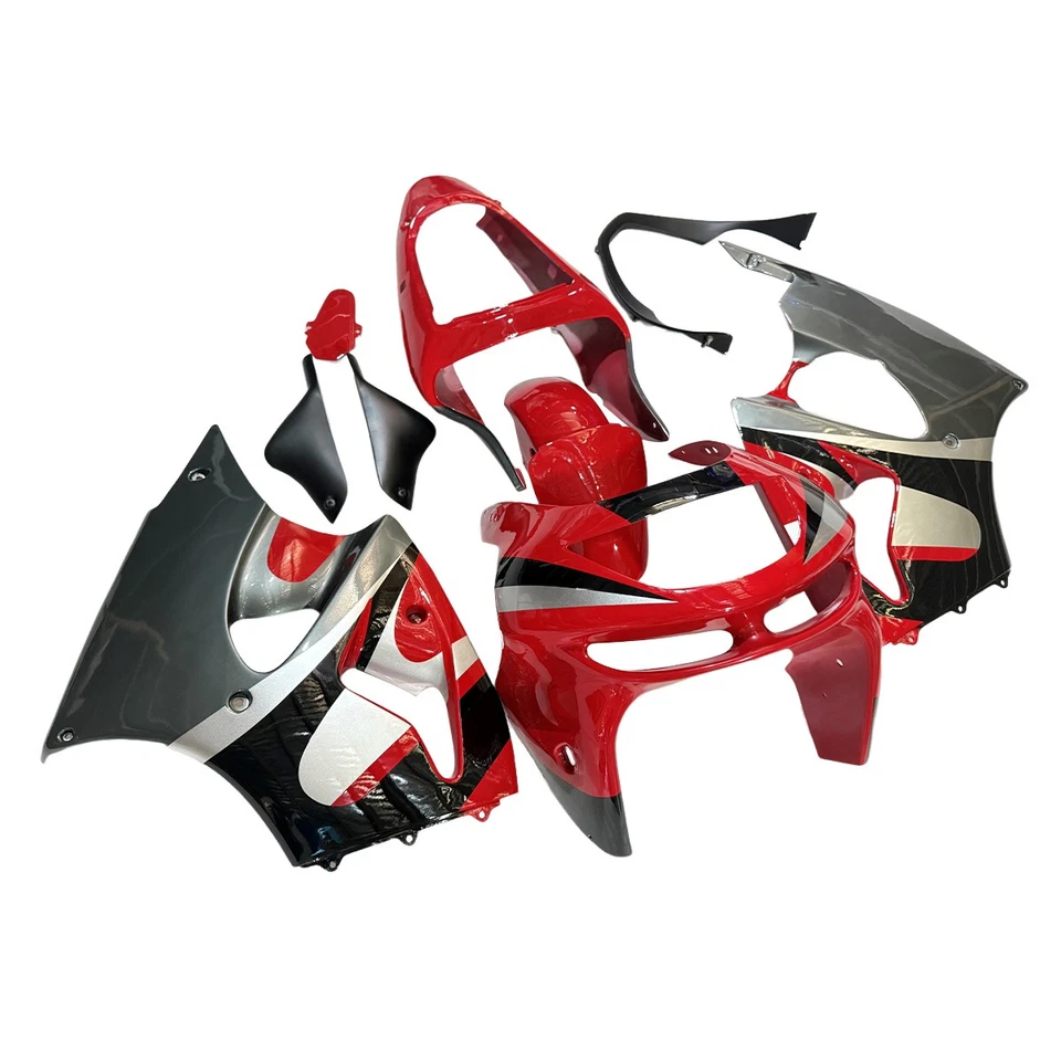 Kit de carenado para Kawasaki 1998 1999 Ninja ZX6R 636 98 99 kit de carrocería negro blanco rojo Foto 2 de 4