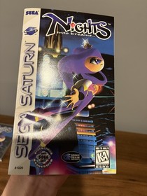 Nights Into Dreams (Sega Saturn 1996) Big Box with 3D Control Pad CIB Reg Card 