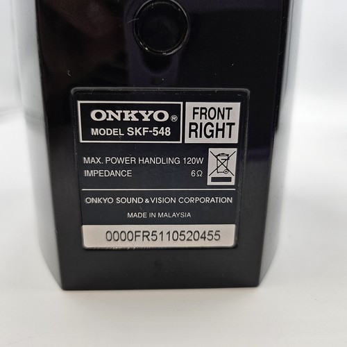 ONKYO Surround Sound Speakers x 5 SKC-548 SKR-548 SKF-548 120 Watts 6 Ohms - Picture 14 of 17