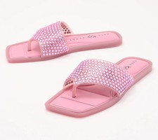 Katy Perry Embellished Geli Thong SandalsPink...
