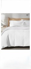 Lattice Medallion 3-Pc. Duvet Cover Set, King White
