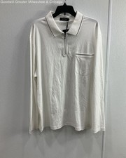 NWT Bugatchi Men's Quarter Zip Polo Size XXL
