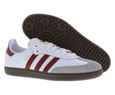Adidas Samba OG Mens Shoes Size 8, Color: White/Preloved Ruby