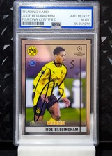 Jude Bellingham 2020-21 Topps Rookie Merlin UCL BVB Soccer Signed Card PSA. rookie card picture