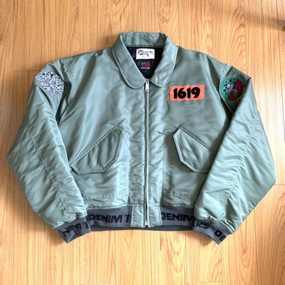 Denim Tears Trans-Atlantic Flight Jacket Bomber Olive XXL | eBay