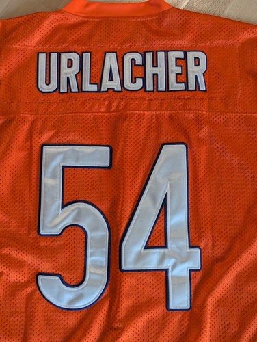 Authentic Brian Erlacker Chicago Bears Orange Stitched Jersey Size 54 - Picture 10 of 17