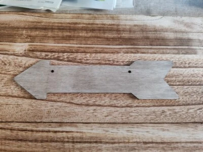 MARKENLOS Kleiner Pfeil Wegweiser Hochzeit Wunschtext personalisiert Schild Holzschild