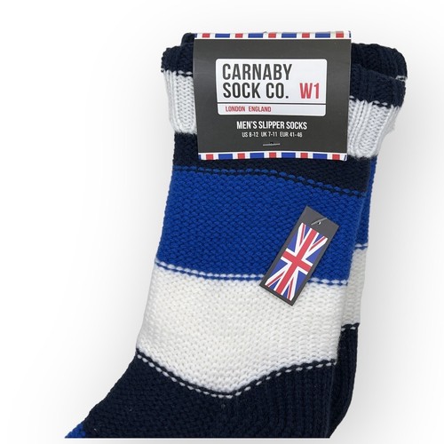 Slipper Socks Mens US SZ 8-12 One Pair Carnaby Sock Co. London - Picture 2 of 6