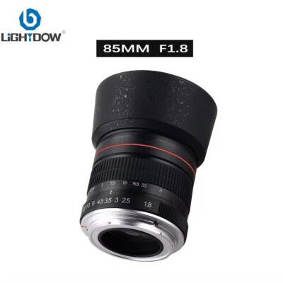 Lightdow 85mm F1.8 Medium Telephoto Portrait Lens for Canon EF