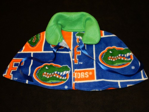 Florida Gators Football Fleece Capelet Kids Sz 4 Univ of FL Homemade - Picture 4 of 6