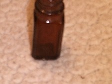 vintage 2.25'' Small Amber Bottle