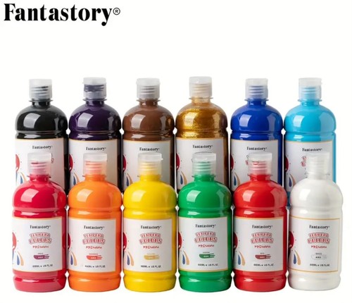 Washable Tempera Paint, Assorted Colors, 16 Oz., 12 Colors - Picture 17 of 24