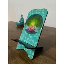 hand made phone stand hand made in south america pure wood.