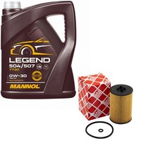 MotoröL Set 0W-30 5 Liter + ÖLfilter 47827 FüR Audi A3 A4 A5 Seat Skoda VW Golf