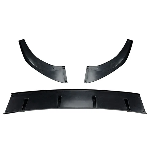 For Golf 8 MK8 GTI Rline 2020-2023 Gloss Black Front Spoiler Lip Splitter Kit - Picture 7 of 8