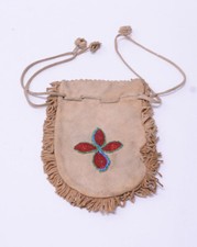 Antique Cree Beaded bag