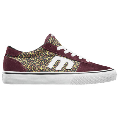 Etnies Skateboard Shoes Calli-Vulc W's Burgundy/Tan Womens