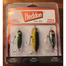 Heddon Torpedo Prop-Bait Topwater Fishing Spinner Action X0360 X0361 New