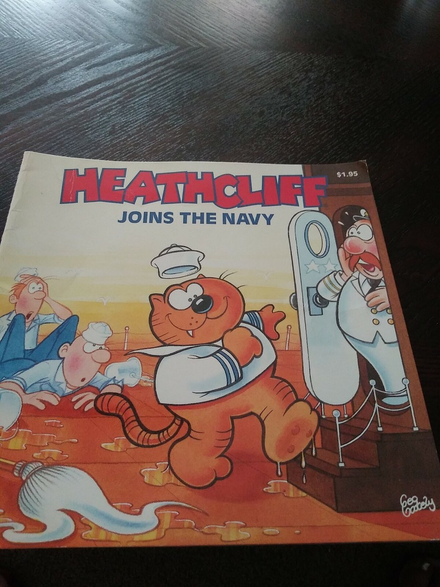 HEATHCLIFF Joins The NavyPaperback Book | eBay