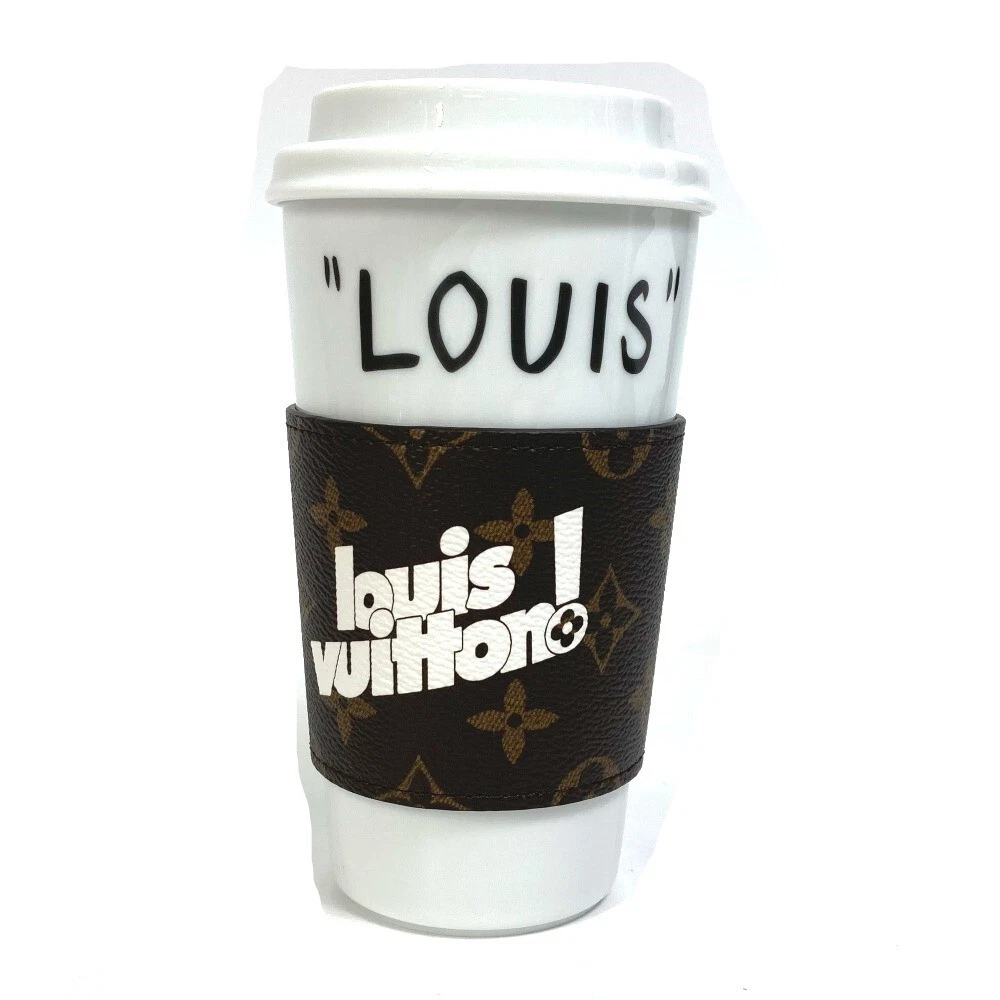 UNUSED LOUIS VUITTON GI0653 interior mug Monogram Cup Louie With 