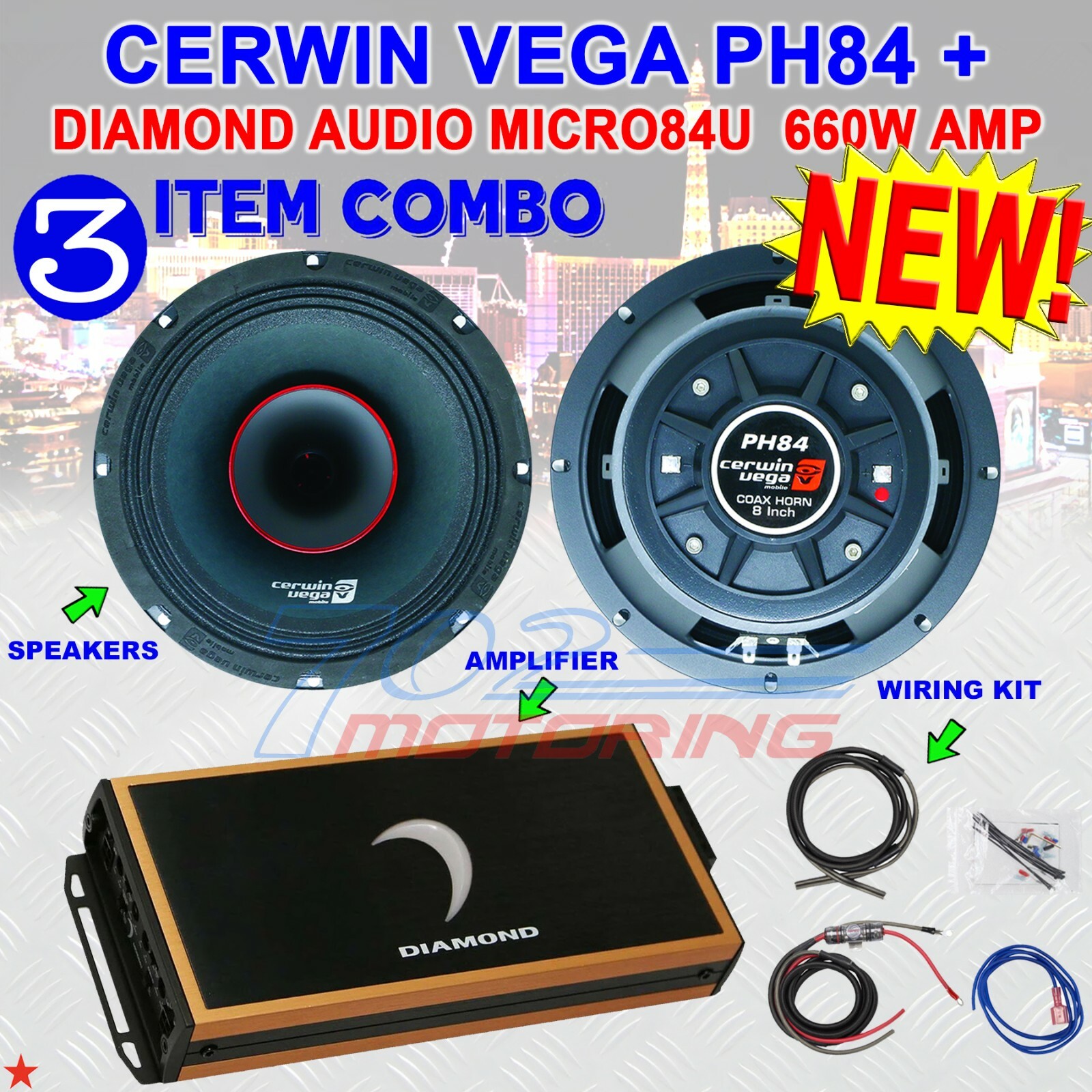 cerwin vega sub amp combo