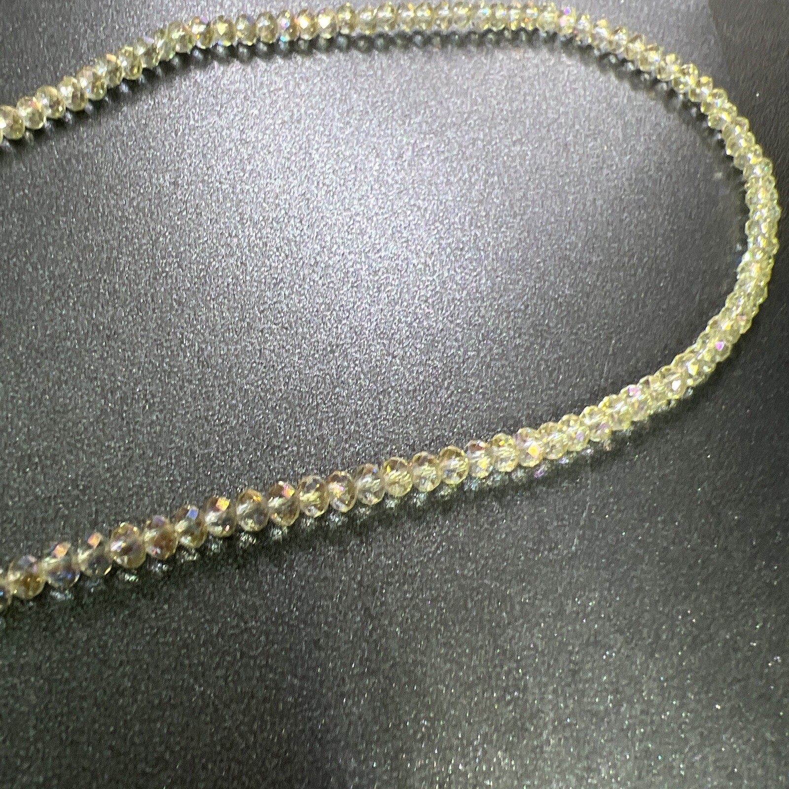 Green Beaded Statement Necklace Layered Aurora Bo… - image 12