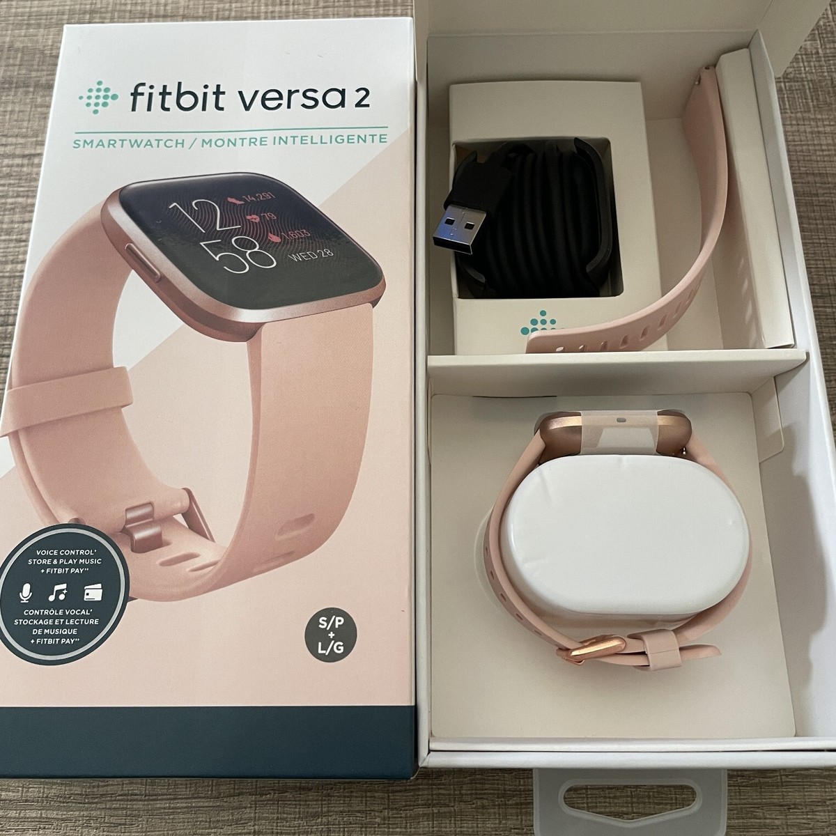 Fitbit FB507GYSR Versa Health Fitness Smartwatch With Heart