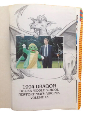1994 DOZIER MIDDLE SCHOOL YEARBOOK, THE DRAGON, NEWPORT NEWS, VA