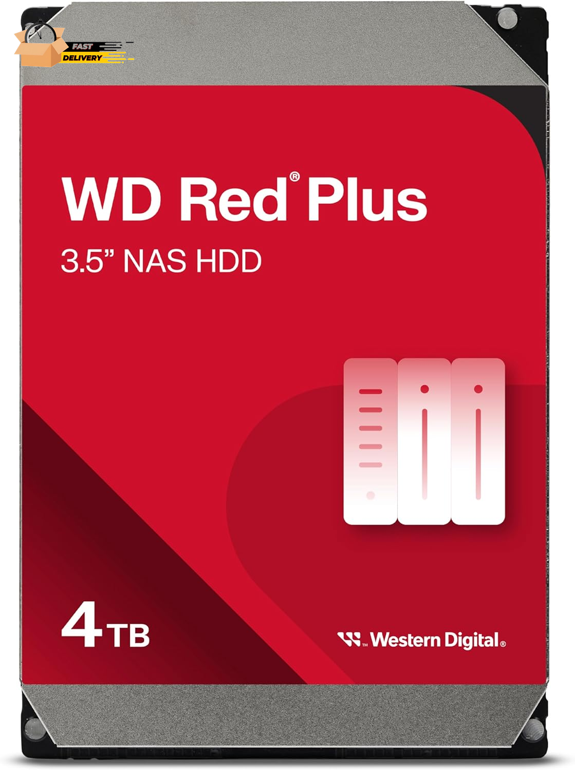 4TB WD Red plus NAS Internal Hard Drive HDD - 5400 RPM, SATA 6
