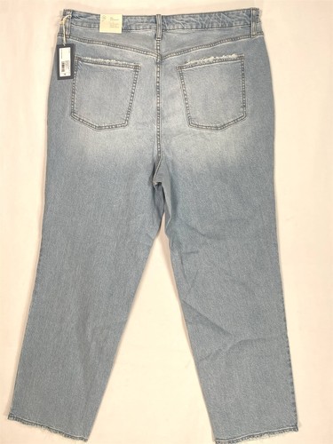 Universal Thread 90s Straight Jeans Plus Size 18 Slim Stretch Light Blue - Picture 2 of 16